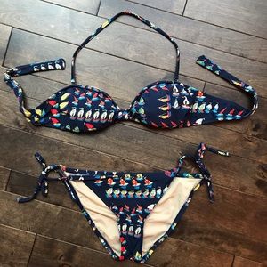 Women's Blue Ratti Regatta  Tie Bottom